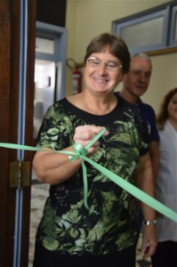 Irmã Loiva Urban realizou a inauguração do laboratório de Química