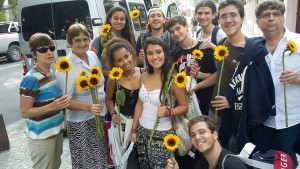 chegada dos jovens missionários