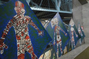 As pinturas feitas pelos estudantes ficarão expostas no 1º andar do Bloco III.