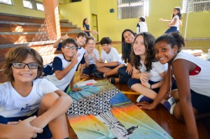 No Integral, os estudantes também convidaram funcionários para seu lanche coletivo especial.